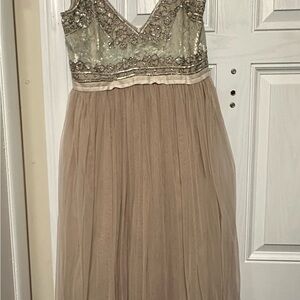 BHLDN Brisa Bridal Needle & Thread Anthropologie Wedding Dress 12